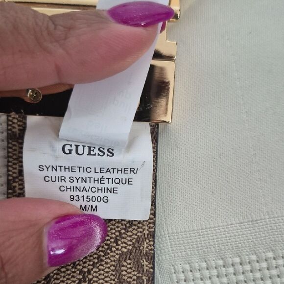 Guess Black Belt with Gold Logo Buckle - Picture 4 of 16